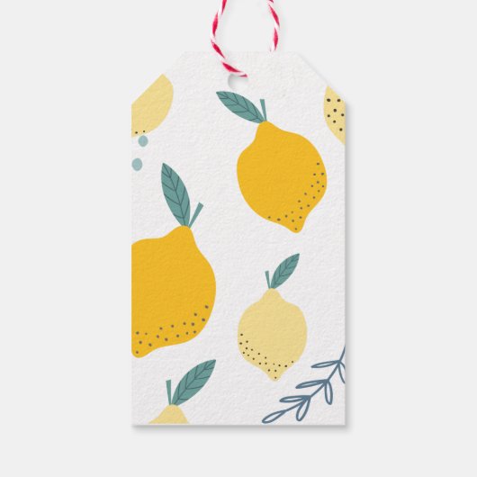 レモンサンキューユーメッセージカード ギフトタグ (裏面)