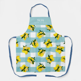 レモンシックブルーギンガム エプロン