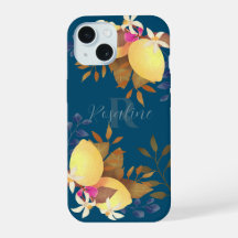 レモンシックモノグラムターコイズ