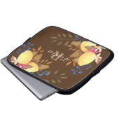 レモンシックモノグラムブラウンエレクトロニクスバッグ ラップトップスリーブ (正面下部)