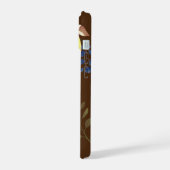 レモンシックモノグラムブラウン iPhone 15ケース (左側面)