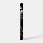 レモンシックモノグラムブラック iPhone 15ケース (左側面)