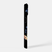 レモンシックモノグラムブラック iPhone 15ケース (右側面)