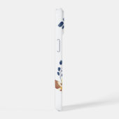 レモンシックモノグラムホワイト iPhone 15ケース (右側面)