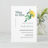 レモンシッ恋しく思トミセス・サマーブライダルシャワー 招待状 (スタンド正面)