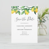 レモンシッ結婚ツフラットザデイトカード セーブザデート (スタンド正面)