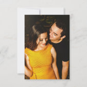 レモンシトラスの花の写真の結婚式は日付を保存 セーブザデート (裏面)