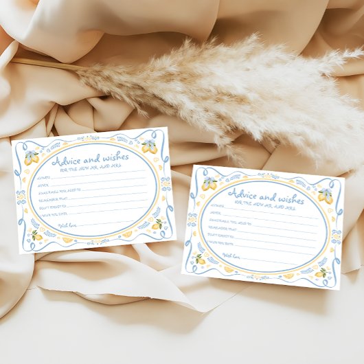 レモンシトラスアドバイス&ウィズブライダルシャワーカード