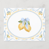 レモンシトラスアドバイス&ウィズブライダルシャワーカード (裏面)