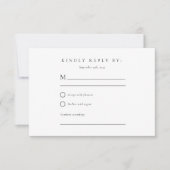 レモンシトラスアマルフィコーストウェディングRSVP 出欠カード (正面)