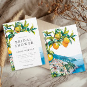 レモンシトラスアマルフィコーストブライダルシャワー 招待状