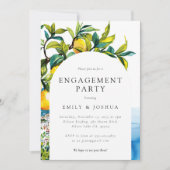 レモンシトラスアマルフィコースト婚約パーティ 招待状 (正面)