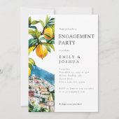 レモンシトラスアマルフィコースト婚約パーティ 招待状 (正面)