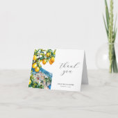 レモンシトラスアマルフィコースト ブライダルシャワー サンキューカード (正面)