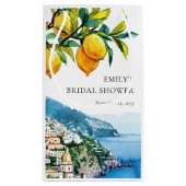 レモンシトラスアマルフィコースト ブライダルシャワー スモールペーパーバッグ (裏面)