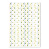 レモンシトラスイエローアンドブルーイタリアンブライダルシャワー テーブルナンバー (裏面)