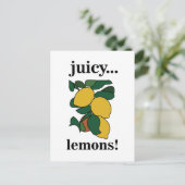 レモンシトラスイエローフルーツ ポストカード (スタンド正面)
