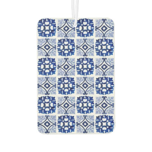 レモンシトラスイタリアンタ地中海のイル模様 カーエアーフレッシュナー (裏面)