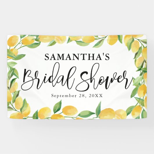 レモンシトラスウォーターブライダルシャワー 横断幕 (横)