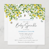 レモンシトラスウォーターベビー散布 招待状 (正面/裏面)