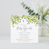 レモンシトラスウォーターベビー散布 招待状 (スタンド正面)