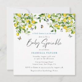 レモンシトラスウォーターベビー散布 招待状