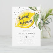 レモンシトラスグリーンリーサマーブライダルシャワー 招待状 (スタンド正面)