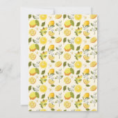 レモンシトラスサマーレモネード1st誕生日パーティー 招待状 (裏面)