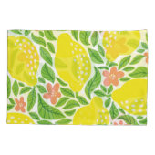 レモンシトラスサマーヴィンテージ模様 枕カバー (裏面)