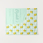 レモンシトラスサマー誕生日 タペストリー (正面(横))