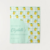 レモンシトラスサマー誕生日 タペストリー (正面)