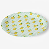 レモンシトラスサマー誕生日 ペーパープレート (アングル)