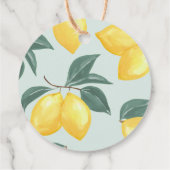 レモンシトラスサンキューパーティーフェイスギフトラベル フェイバータグ (裏面)