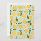 レモンシトラススクイズサマー誕生日招待状 招待状 (裏面)