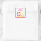 レモンシトラスステッカー封筒用シール スクエアシール (バッグ)