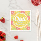 レモンシトラススライス夏 スタンダードカクテルナプキン (インサイチュ)