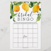 レモンシトラスダブルサイドブライダルシャワーゲーム (裏面)