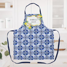 レモンシトラスネイビーブルーイタリアン地中海の