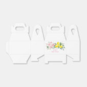 レモンシトラスピンクフローラブライダルシャワー フェイバーボックス (折り畳みなし)