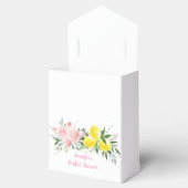 レモンシトラスピンクフローラブライダルシャワー フェイバーボックス (オープン)