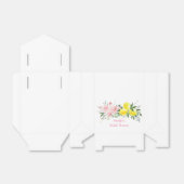 レモンシトラスピンクフローラブライダルシャワー フェイバーボックス (折り畳みなし)