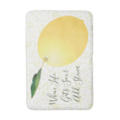 レモンシトラスフルーツおもしろい引用文 バスマット (正面縦)