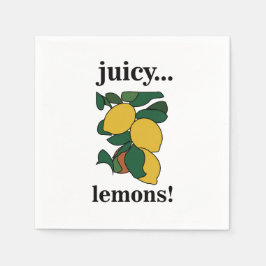 レモンシトラスフルーツサマーパーティー スタンダードカクテルナプキン