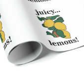 レモンシトラスフルーツサマー誕生日 ラッピングペーパー (ロールコーナー)