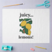 レモンシトラスフルーツサマー誕生日 薄葉紙 (クラフト)