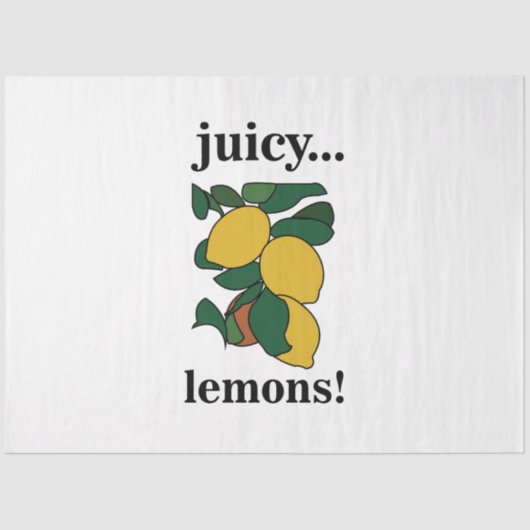 レモンシトラスフルーツサマー誕生日 薄葉紙 (正面)