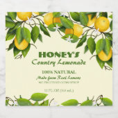 レモンシトラスフルーツフローラ ビールラベル (シングルラベル)