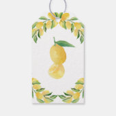 レモンシトラスフルーツブライダルシャワー ギフトタグ (裏面)