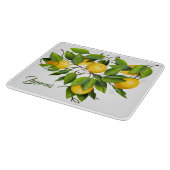 レモンシトラスフルーツボタニカル カッティングボード (角)