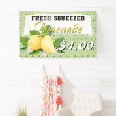 レモンシトラスフルーツレモネードスタンド 横断幕 (インサイチュ)